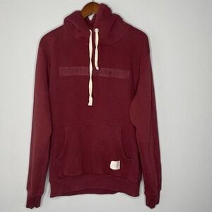 Criminal Damage Essential Maroon Hoodie Size Small